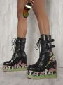 Women's Fashion Mushroom Pattern Boots