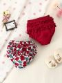 2pcs Infant Cute Triangle Shorts Set