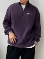 DAZY Men's Half Zip Fleece Sweatshirt