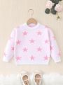 Little Girls' Star Pattern Sweater