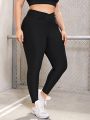 Yoga Basic Plus V Cut Waistband Sports Leggings