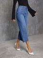 SHEIN Privé Straight High Waisted Jeans