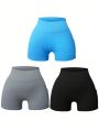 Yoga Basic Solid Color Sports Shorts