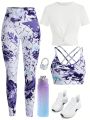 SHEIN Daily&Casual Women's Three Piece Sportswear Set