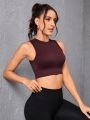 Women's Crop Top Fitness Sports Bra