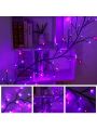 1pc Halloween Led Simulation Willow Vine Lanterns with 8 Light Modes, Halloween Decorations Indoor Outdoor Party Spider bat Shape lamp Atmosphere Decoration lamp