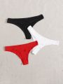 3pack Plain Thong Set