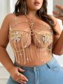 Plus Size Chain Necklace Bra Accessories