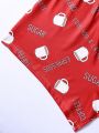 Men'S Cup Shaped Letter Printed Boxer Briefs