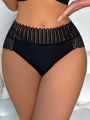 Hollow Out Scallop Trim Panty
