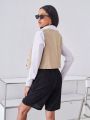 SHEIN BIZwear Sleeveless Women's Suit Jacket