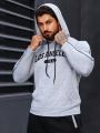 Daily&Casual Men's Letter Printed Hooded Sports Sweatshirt