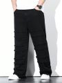 Men Plus Raw Trim Straight Leg Jeans