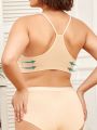 Plus Ruched Front Seamless Bra