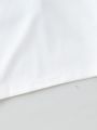SHEIN Boys' Solid Color Short Sleeve Polo Shirt