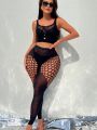 Set Of Sexy Fishnet Tops And Bottoms For Women