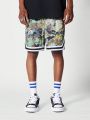 SUMWON Mesh Short With All Over Print