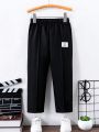 SHEIN Kids Academe Boys' Simple Casual Sports Trousers For All Occasions