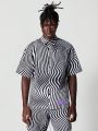 SUMWON Short Sleeve Shirt With All Over Print