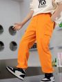 Tween Boy Flap Pocket Side Cargo Pants