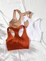 SHEIN Yoga Basic Solid Color Sports Tank Top