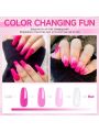 Modelones Poly Extension Gel Nail Kit - Builder Nail Enhancement Gel 6 Colors Pink Nude All In One Kit with Nail Lamp Base Top Coat Set Nail Art Design Salon Professional DIY for Starter at Home