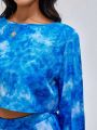 Elonson Collection Tie Dye Crop Top & Skirt
