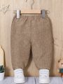 SHEIN Baby Boy Button Detail Thermal Pants