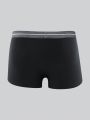 3pcs Men'S Letter Jacquard Waistband Boxer Briefs