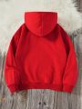 Boys Solid Thermal Lined Hoodie