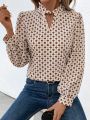 SHEIN Frenchy Women's Geometric Print Shirt