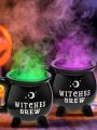 1pc Magic Witch Cauldron & Witch's Brew Coffee Cup, Halloween Party Supplies