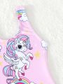 Baby Unicorn Print One Piece Swimsuit