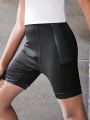 Boys (large) Side Cell Phone Pocket Tight Shorts