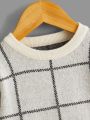 Baby Boy Plaid Pattern Sweater