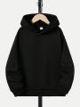 Tween Boy Slogan & Gamepad Graphic Drop Shoulder Hoodie