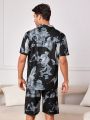 Men's Printed Patch Pocket Pajama Set