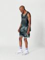 SUMWON Basketball Tank With All Over Print and Front Print