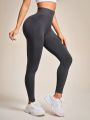 Seamless Wide Waistband Sports Leggings