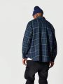 SUMWON Button Through Checked Shirt With Front Print