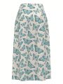 Maryam Alam Women's Butterfly Print Skirt