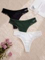 3pcs/pack Women's Thong Underwear