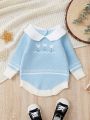 New Autumn And Winter Baby Girls' Sweater Jumpsuit