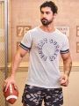 Football Men'S Monogram Mesh Sports T-Shirt