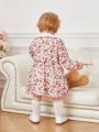 Baby Girls' Romantic Small Flower Print Cute Dress