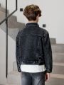 Boys' (big) Distressed Denim Jacket