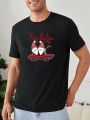 Men Christmas Print Tee