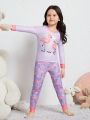 Little Girls' Flamingo Patterned Homewear Set