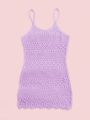 SHEIN Teen Girl Knitted Cover Up Dress