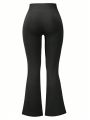 Daily&Casual Women'S Autumn And Winter Tight Flare Yoga Pants With Naked Feeling And Elasticity